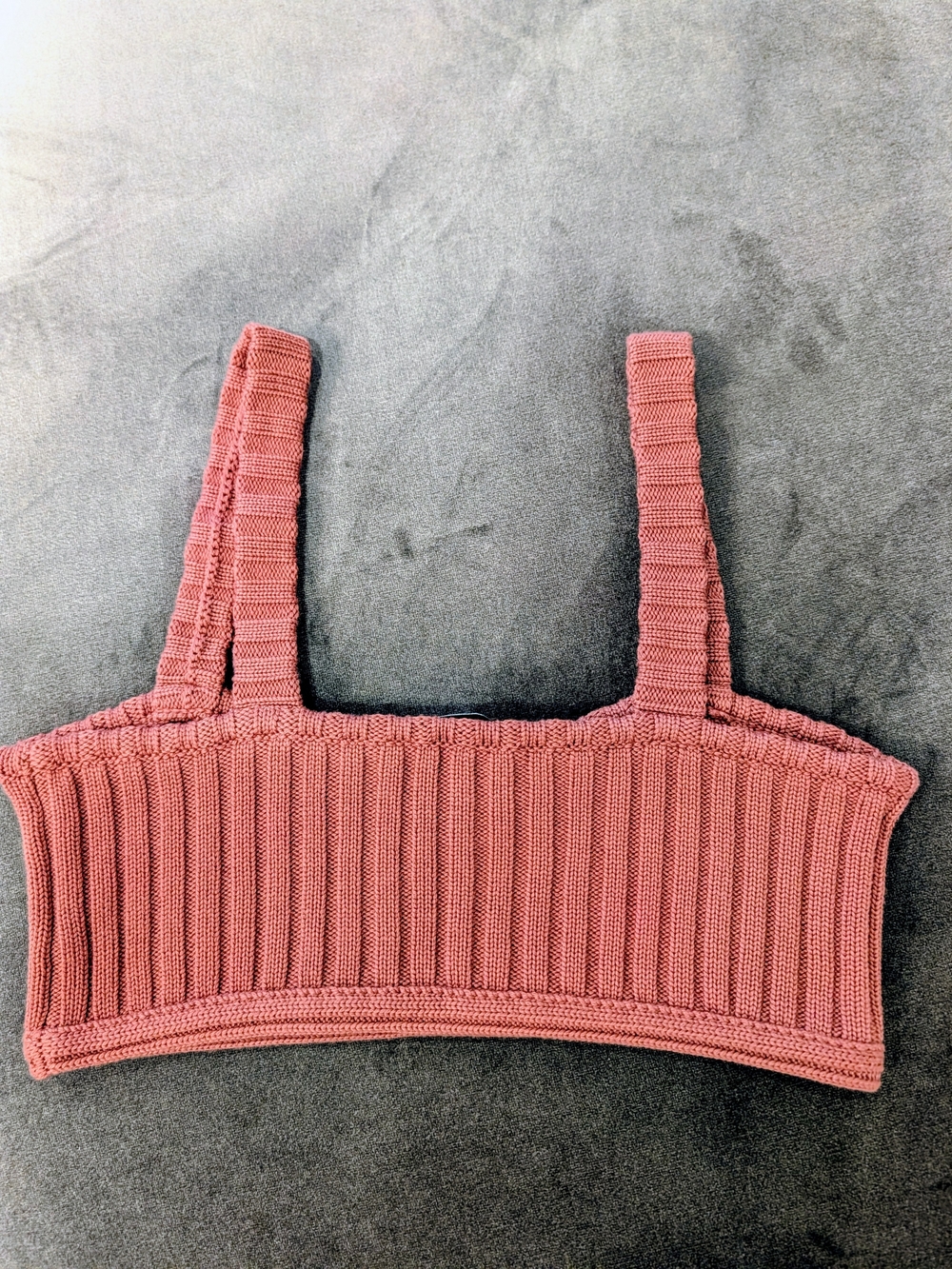 VALENTINO Knit Ribbed Cropped Tank - Picture 2 of 3